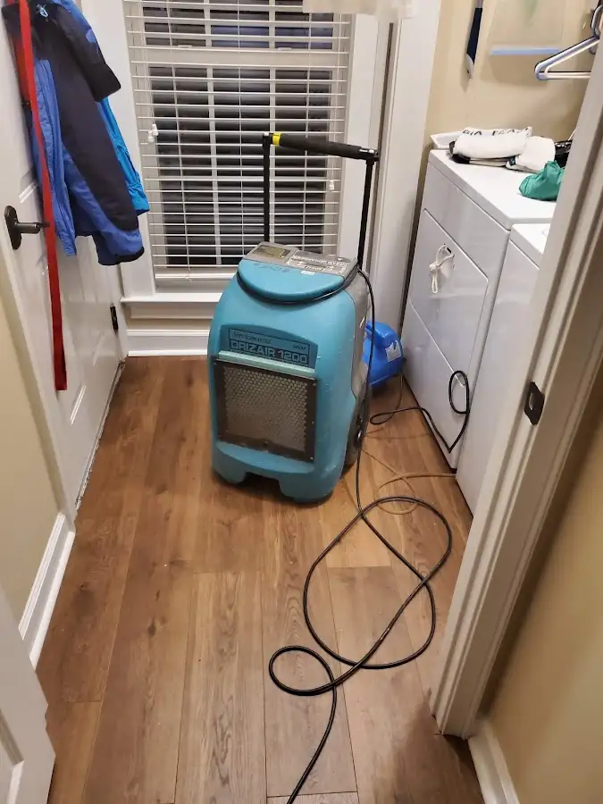 Commercial dehumidifier deployed for Flood Damage Cleanup in Blackman