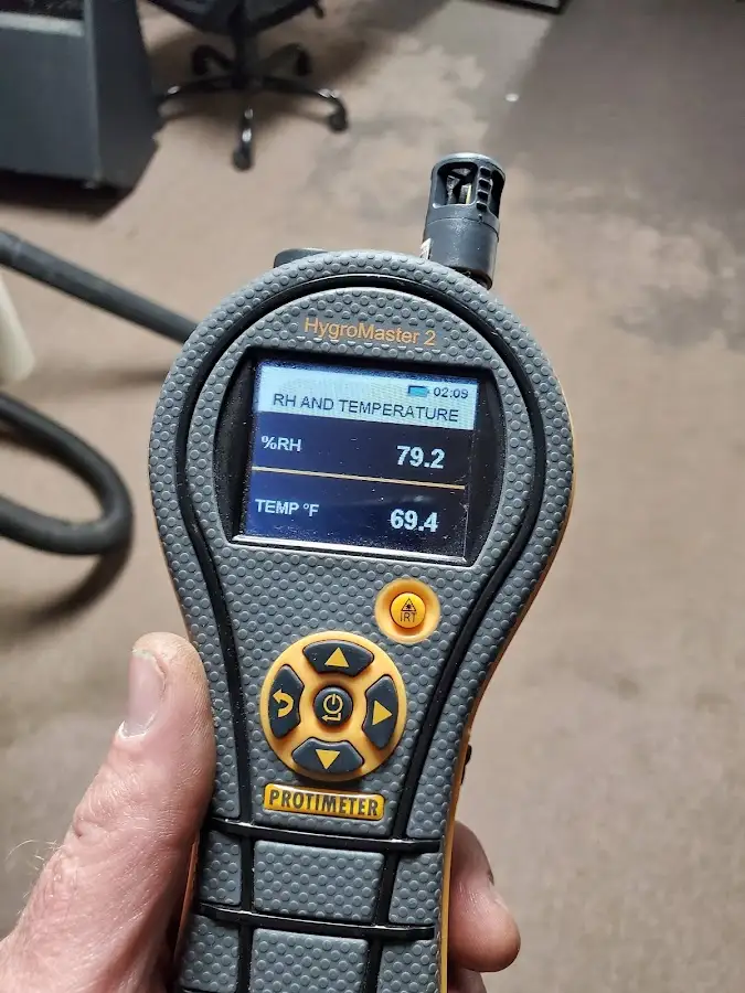 Moisture meter humidity assessment for Fire & Smoke Damage Restoration in Blackman